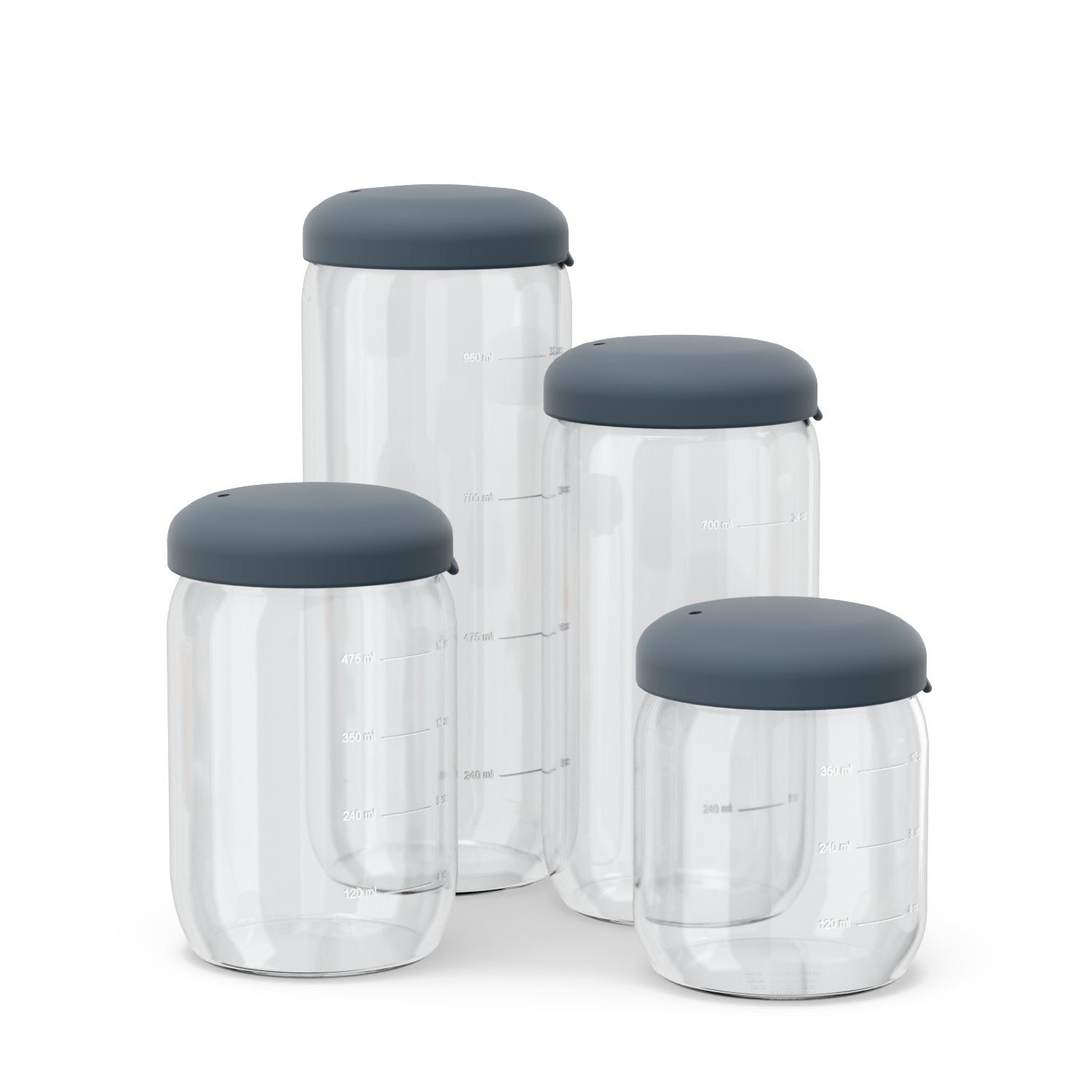 Food Storage Jar in Borosilicate Glass 500 ml - Storm EKOBO USA
