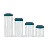Food Storage Jar in Borosilicate Glass 500 ml - Blue Abyss EKOBO