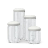 Food Storage Jar Set of 4 in Borosilicate Glass - Cloud EKOBO 