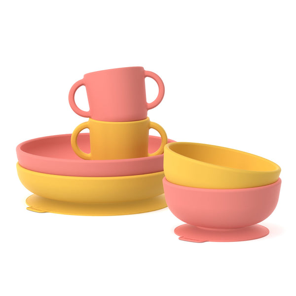 Baby Feeding Bundle - Coral & Mimosa EKOBO 