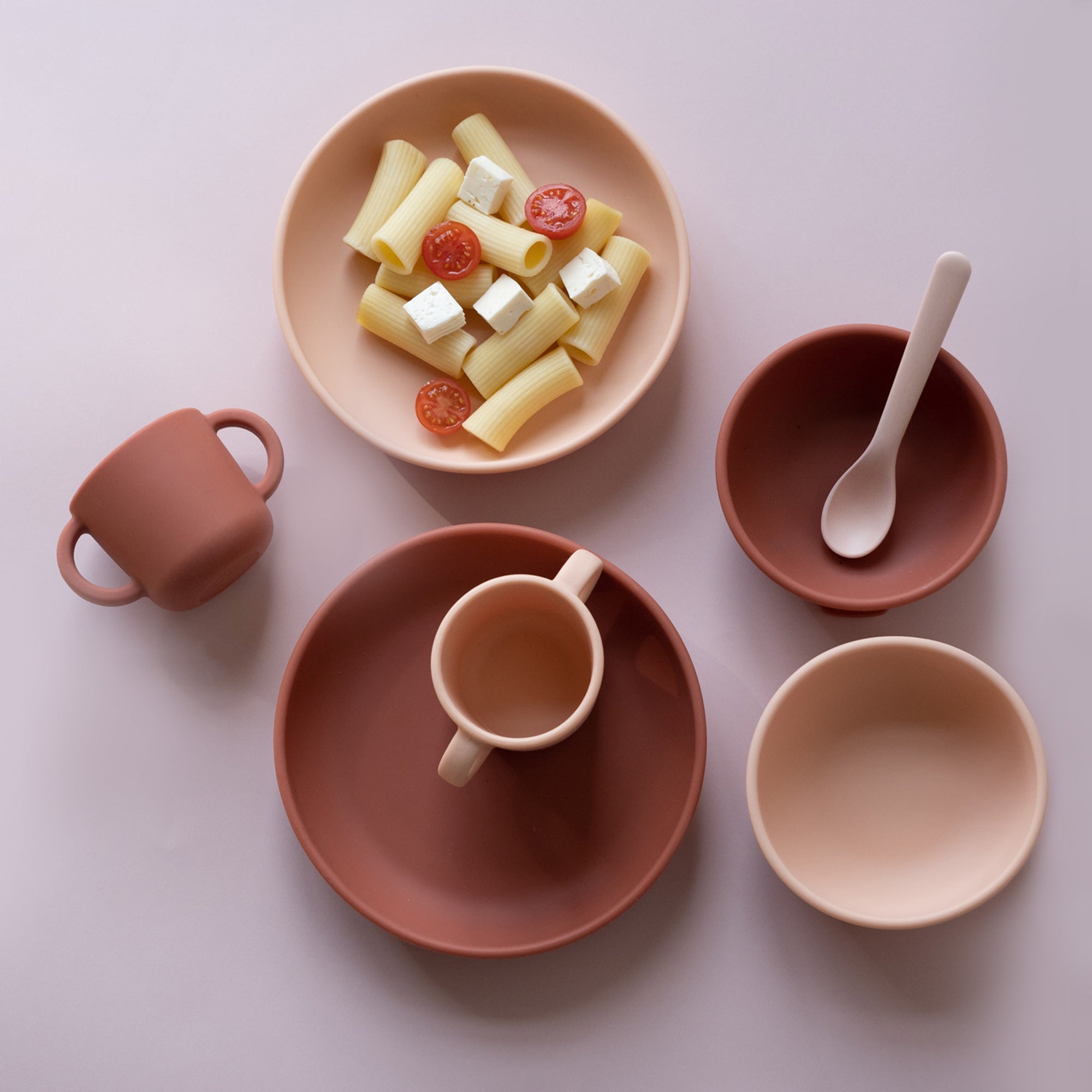 Baby Feeding Bundle - Blush & Terracotta EKOBO 