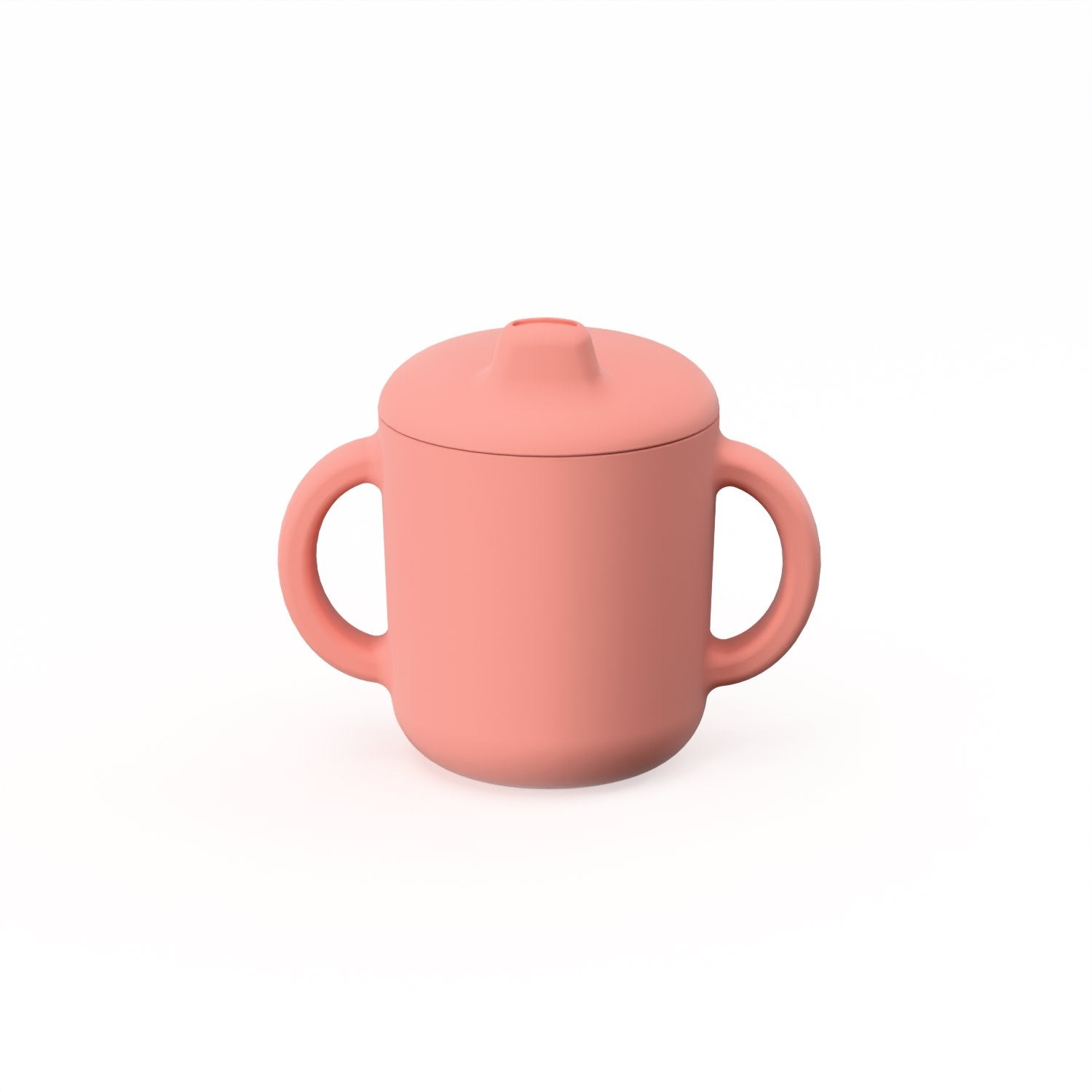Silicone Sippy Cup with handles - Coral kids EKOBO USA 