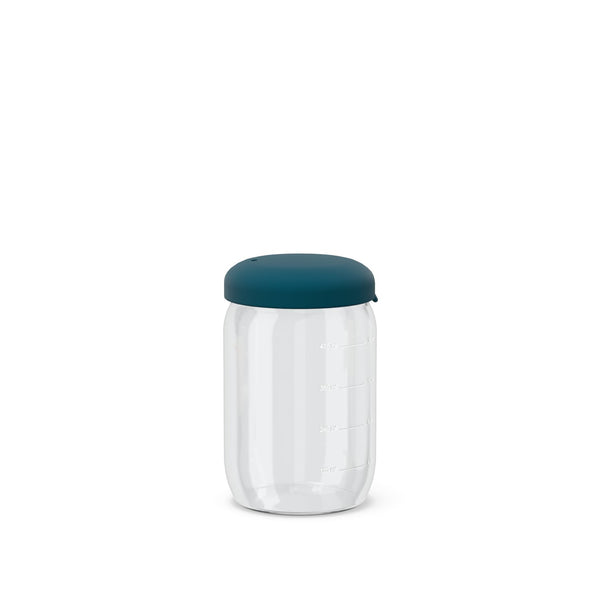 Food Storage Jar in Borosilicate Glass 500 ml - Blue Abyss EKOBO