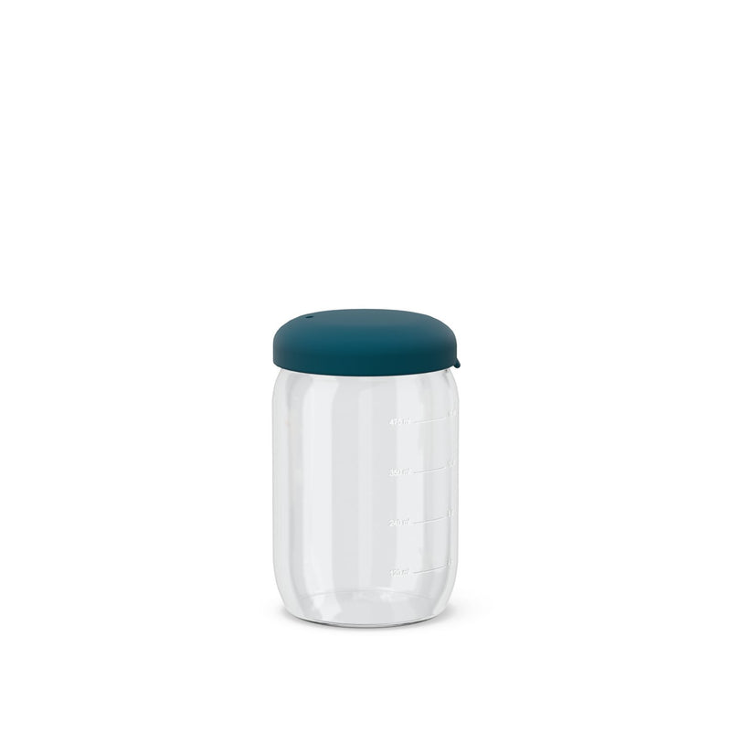 Food Storage Jar in Borosilicate Glass 500 ml - Blue Abyss EKOBO