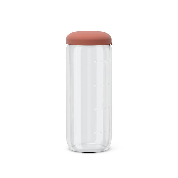Food Storage Jar in Borosilicate Glass 1000 ml - Terracotta EKOBO USA