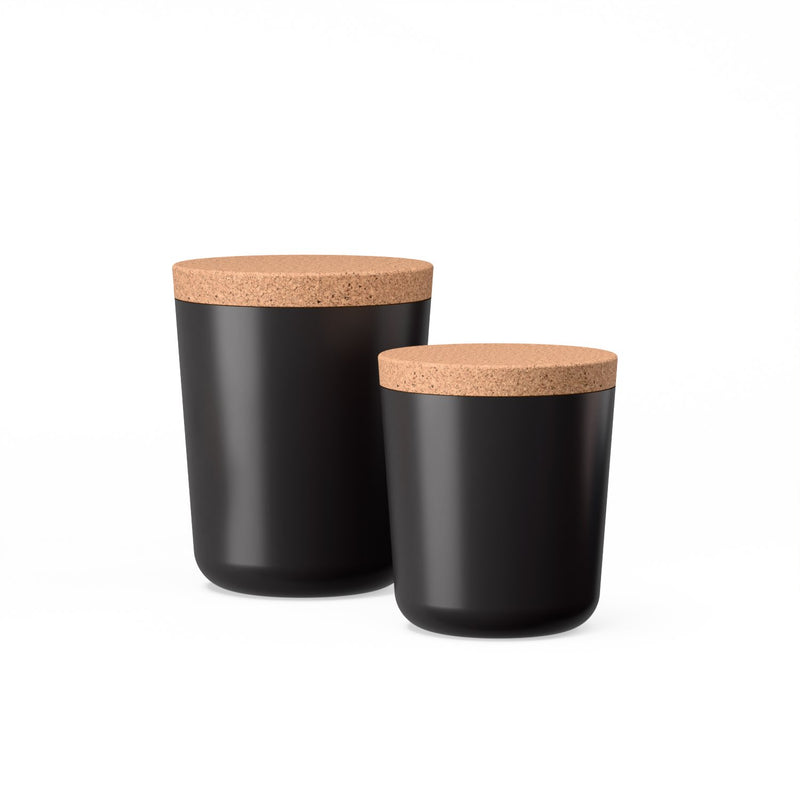 Duo Storage Jar XL + XXL - Black EKOBO 