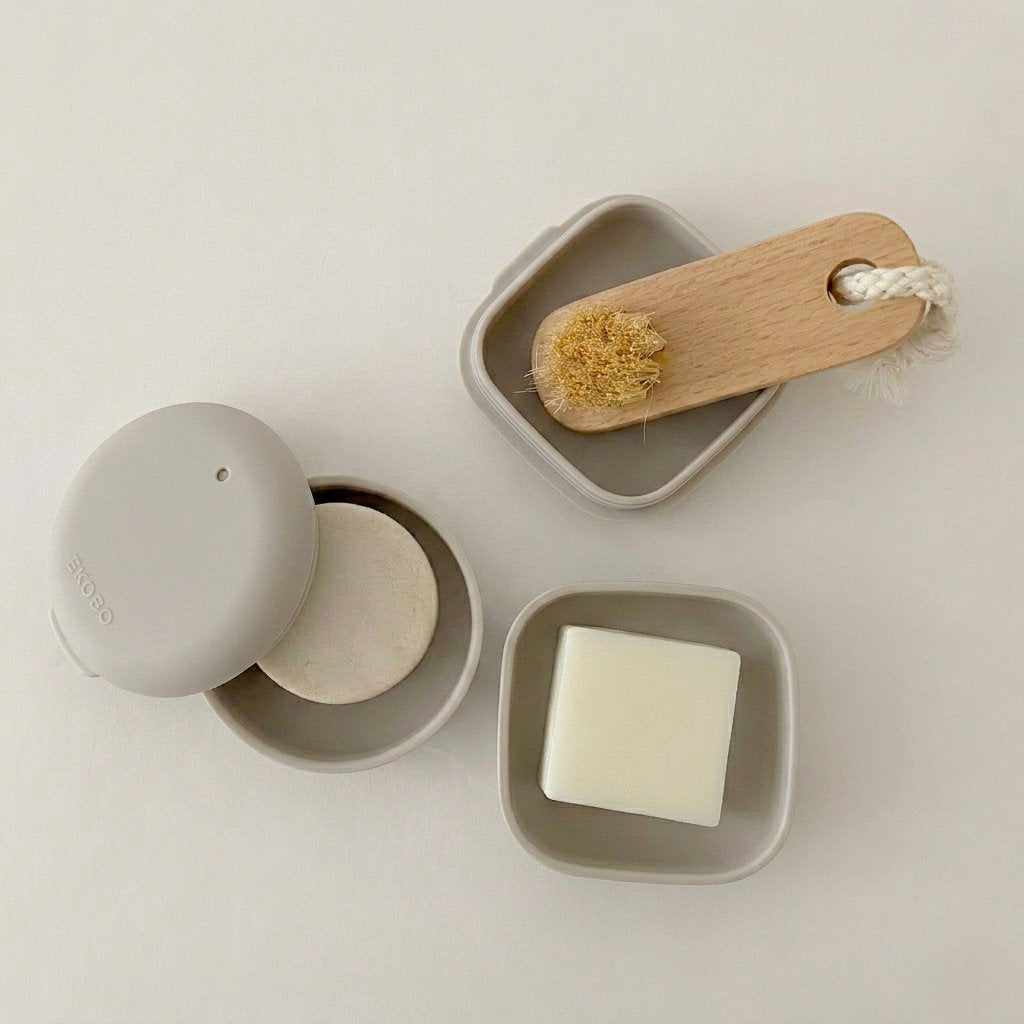 Round Travel Soap Box - Stone EKOBO 