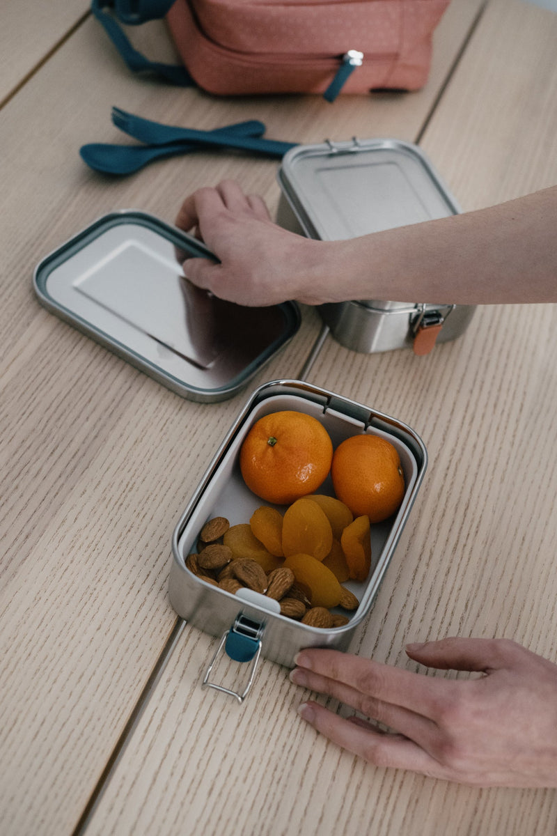 EKOBO Stainless Steel Lunch Box with Heat Safe Insert Terracotta