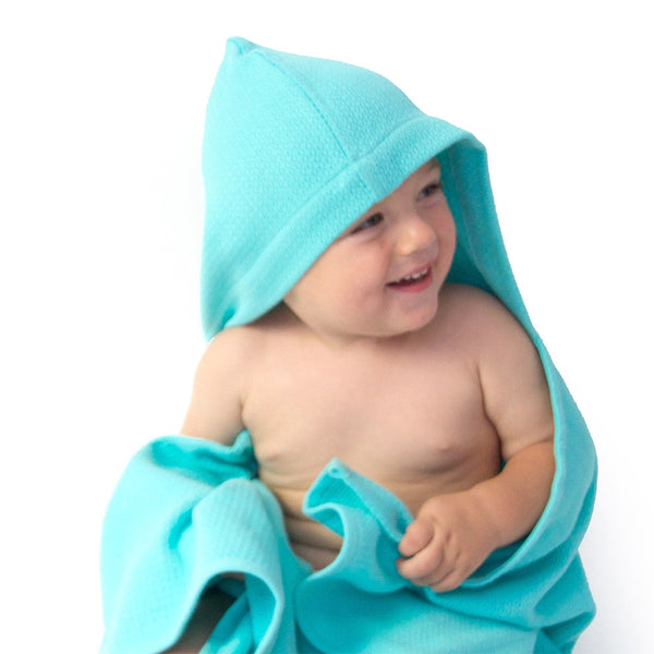 Organic Cotton Baby Hooded Towel Set - Lagoon Kids EKOBO 