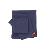 Organic Cotton Baby Hooded Towel Set - Midnight Blue Kids EKOBO Midnight Blue 