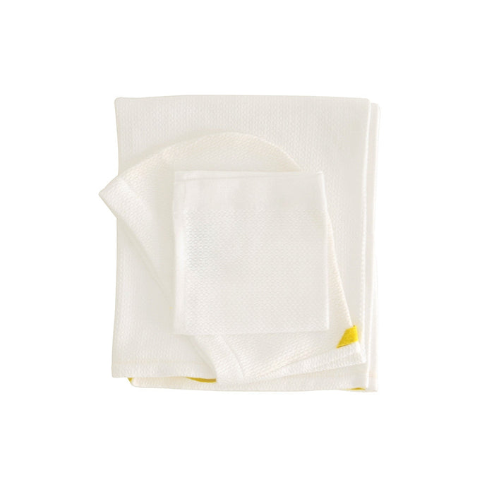 ekobo Cape de Bain Bébé & Débarbouillette - White