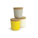 Small Storage Jar Set - Sunrise EKOBO Stone / Off-White / Lemon 