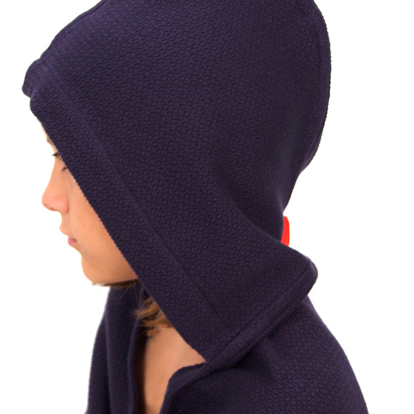 Organic Cotton Kids Hooded Towel - Midnight Blue Kids EKOBO 