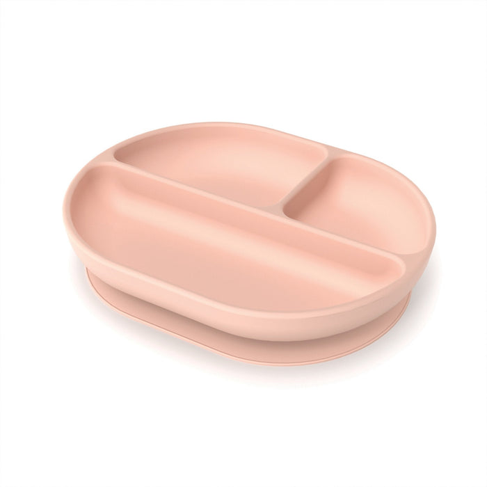 ekobo Assiette compartimentée en silicone - Blush