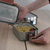 Stainless Steel Lunch Box with heat safe insert - Terracotta EKOBO 