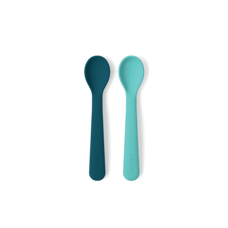 Silicone Spoon Set - Blue Abyss / Lagoon EKOBO Blue Abyss / Lagoon 