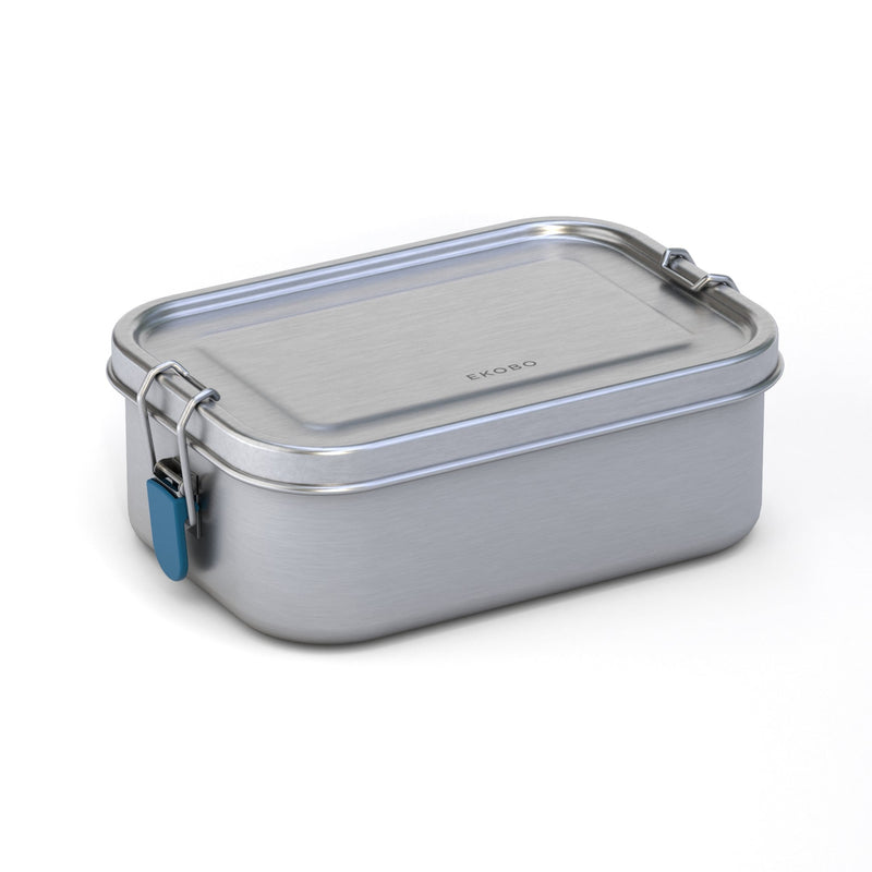 Stainless Steel Lunch Box with heat safe insert - Blue Abyss EKOBO Blue Abyss 