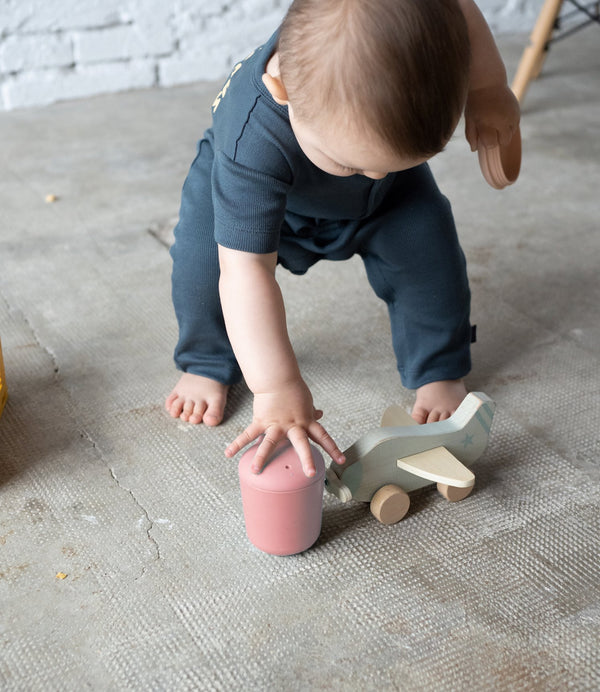 Silicone Baby Sippy Cup - Coral Kids EKOBO 