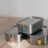 Stainless Steel Lunch Box with heat safe insert - Mimosa EKOBO 