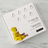 Organic Cotton Baby Hooded Towel Set - White Kids EKOBO 